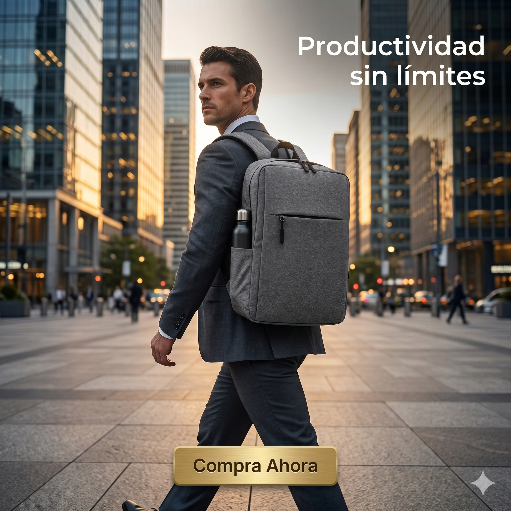 Mochila Impermeable Multibolsillos de Gran Capacidad