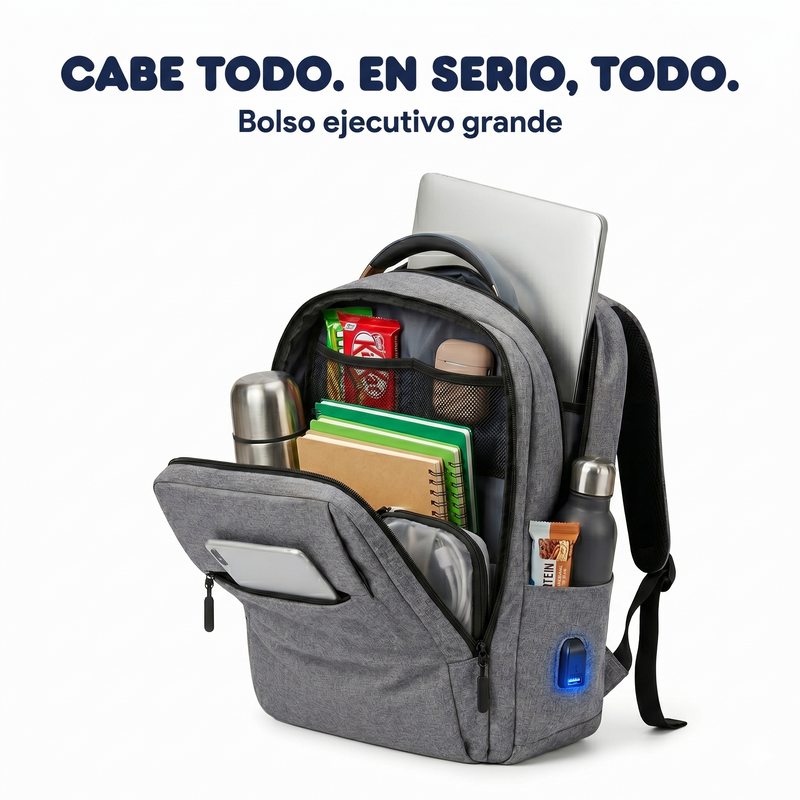 Mochila Impermeable Multibolsillos de Gran Capacidad