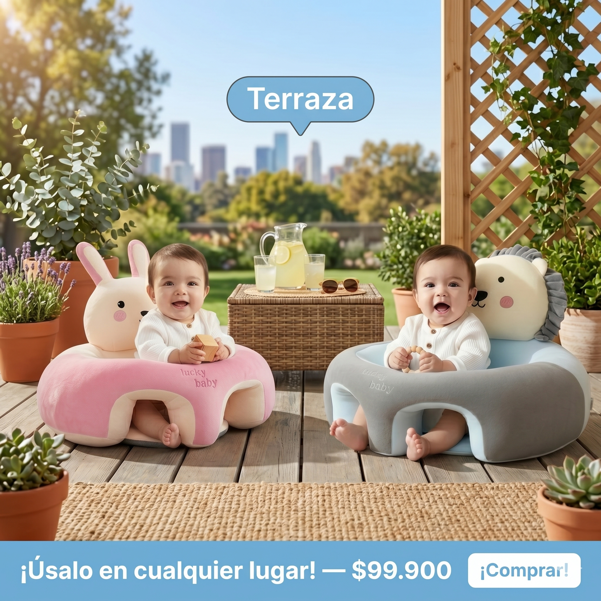 Cojín Estabilizador Tipo Sillón para Bebés