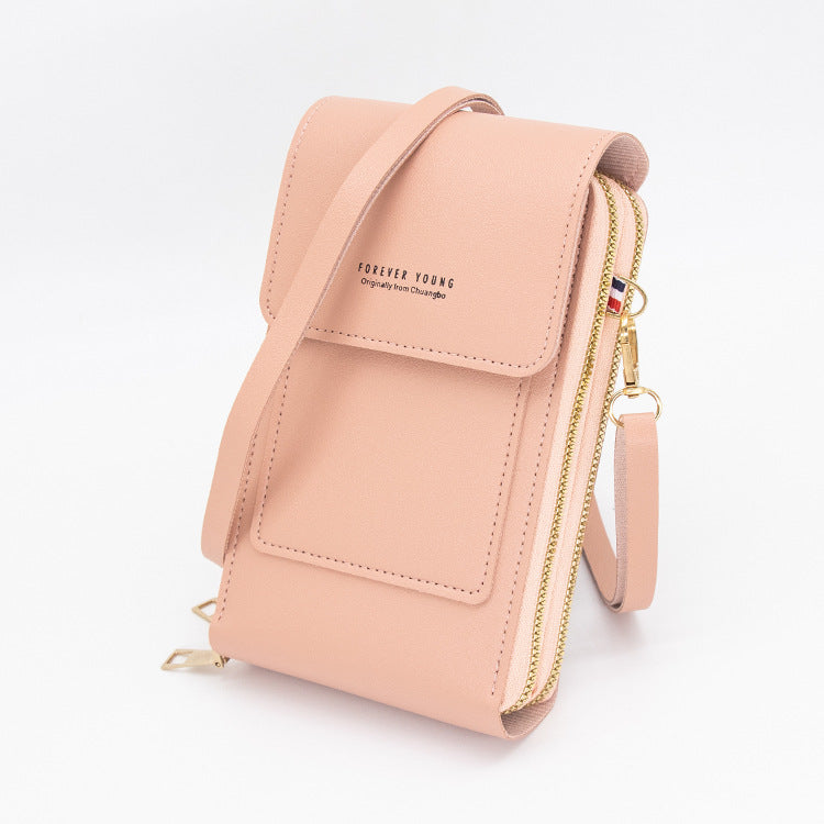 Bolso Manos Libres Elegante para Celular y Tarjetas