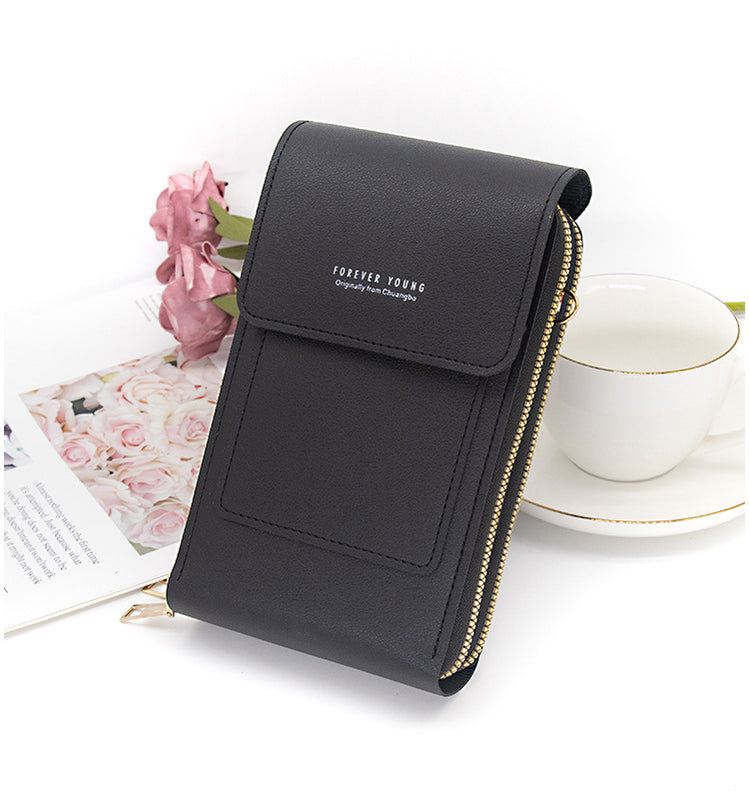 Bolso Manos Libres Elegante para Celular y Tarjetas