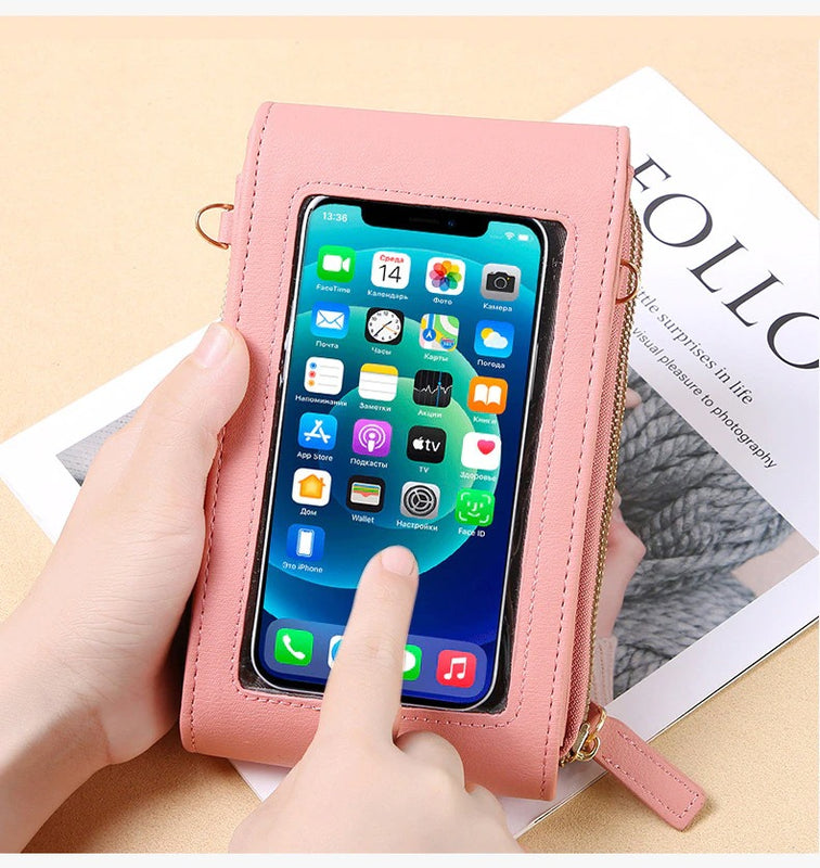 Bolso Manos Libres Elegante para Celular y Tarjetas