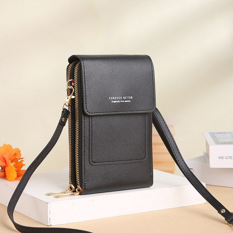 Bolso Manos Libres Elegante para Celular y Tarjetas