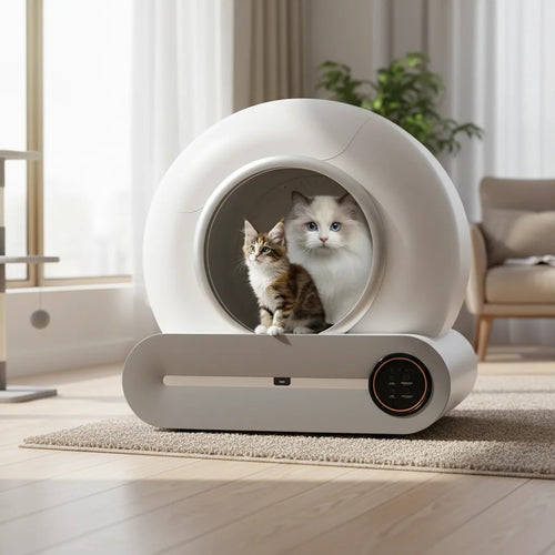 Arenero Portátil Inteligente para Gatos