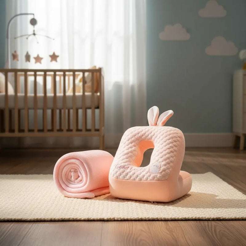Set de Descanso Infantil - Cojín y Cobija Premium