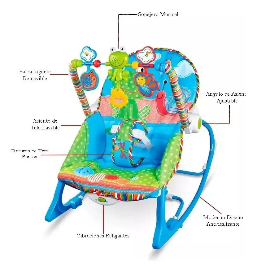 Silla Mecedora Multifuncional para Bebé