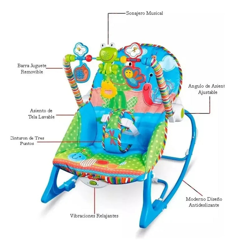 Silla Mecedora Multifuncional para Bebé
