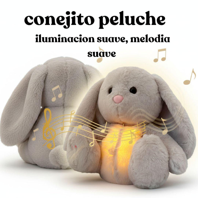 Peluche de Conejo con Movimiento de Respiración Animatrónica