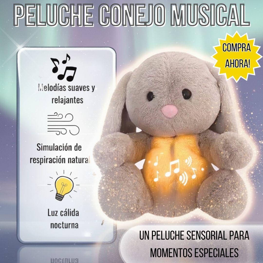 Peluche de Conejo con Movimiento de Respiración Animatrónica